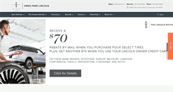 Desktop Screenshot of hinesparklincoln.com